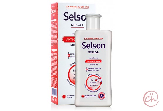 Заздравяващ шампоан за суха коса против пърхот Regal Selson – Rosa Impex